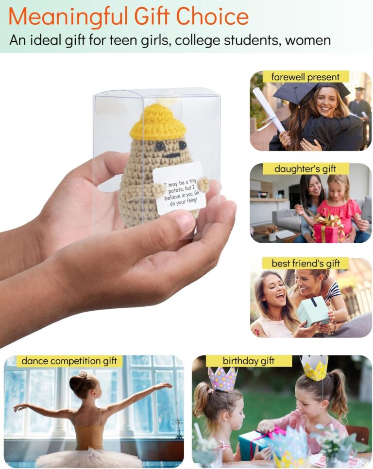 Funny Crochet Potato with Message Card, 3inch Small 71os4g66eul. ac sl1500