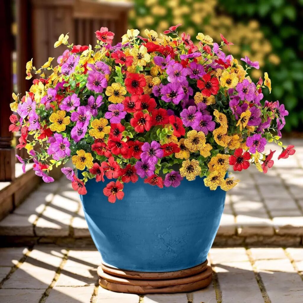 Artificial Flowers Fake Plants for Outdoors Spring Decoration, 71mrnwrkhgl. ac sl1200