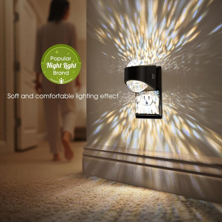 Briignite Night Light, Night Lights Plug into Wall, LED Projector Night Light, Soft White for Bedroom, Dimmable Brightness Dusk to Dawn Nightlight for Kids, Nursery, Bathroom, Home Decor, Gaming Room 71+paatroll. ac sl1500