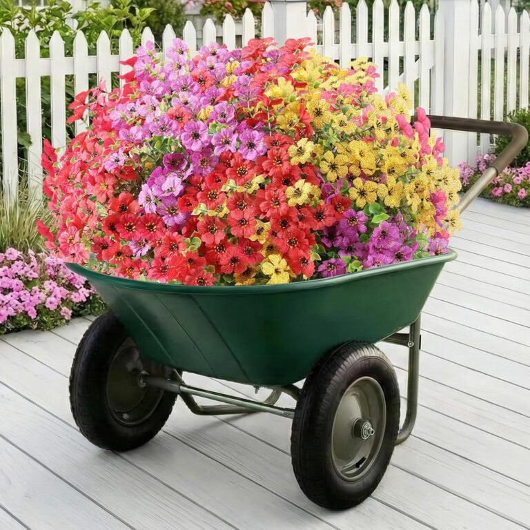 Artificial Flowers Fake Plants for Outdoors Spring Decoration, 81py0pr1dwl. ac sl1500