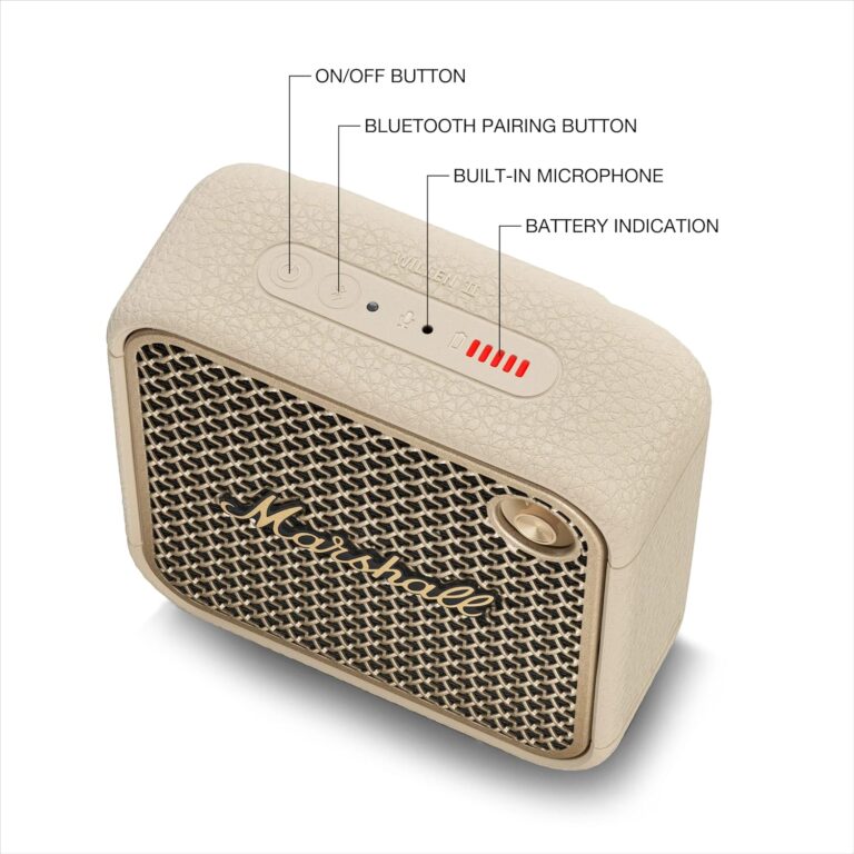 Marshall Willen II Portable Bluetooth Speaker - Rugged Waterproof/Dust-Proof Design | Loud Stereo Sound, Deep Bass | Compact 81zrcxuvmil. ac sl1500