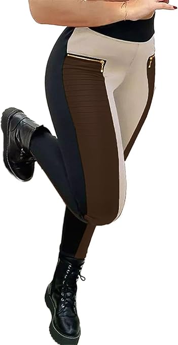 Flamingals Faux Leather Leggings (Patch Zip Pockets) 61cf0vff zl. ac sy679
