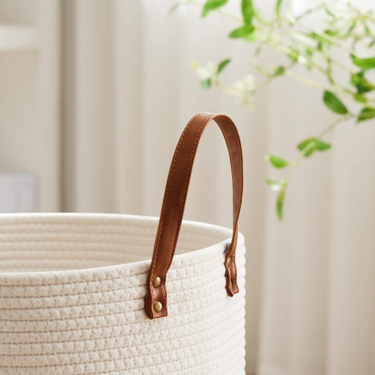 Modern Laundry Decor : Elegant 58L Woven Rope Clothes Hamper 61ic3+g468l. ac sl1500