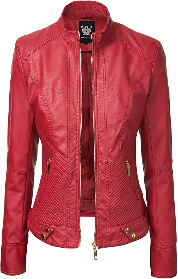Women's Faux Leather Moto Jacket | Hooded Biker Jacket, Fall Fashion Coat, Casual Street Style 71gvoxmsubl. ac sx569