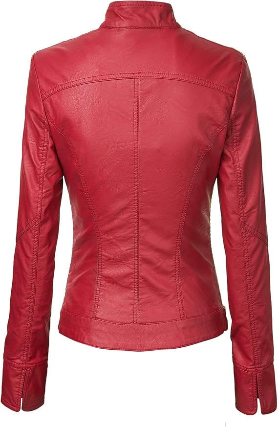 Women's Faux Leather Moto Jacket | Hooded Biker Jacket, Fall Fashion Coat, Casual Street Style 71o4wtubrtl. ac sx569