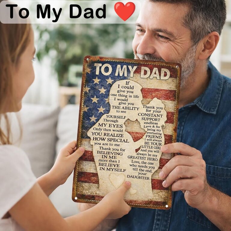 Fathers Day Gifts From Kids - To My Dad Aluminum Plaque Sign Gift 812y8fdfyjl. ac sl1500