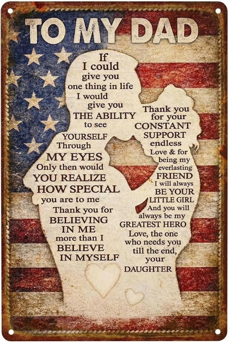 Fathers Day Gifts From Kids - To My Dad Aluminum Plaque Sign Gift 81eykdfjaml. ac sl1500