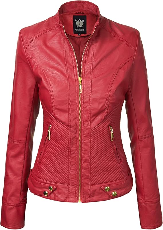 Women's Faux Leather Moto Jacket | Hooded Biker Jacket, Fall Fashion Coat, Casual Street Style 81grlj0sppl. ac sx569