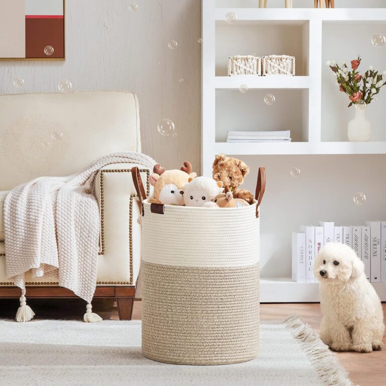 Modern Laundry Decor : Elegant 58L Woven Rope Clothes Hamper 81yyuazhirl. ac sl1500